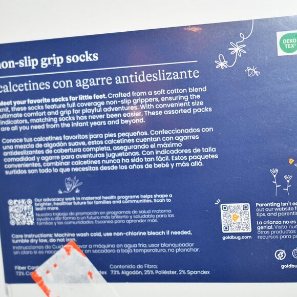 Goldbug Tiny Treads Socks – Baby, 10 Pairs 6-12 MOS NWT Brand: Goldbug Color: Wh - Picture 3 of 4